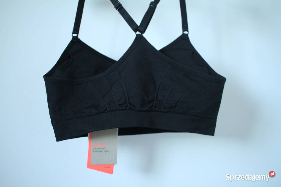 CZARNY TOP SPORTOWY HM XS 34 SPORT FITNESS Toruń