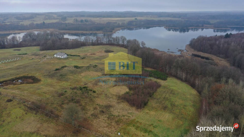 Działka 11041 ha jeziorem Ostrowiec zachodniopomorskie Borne sprzedam