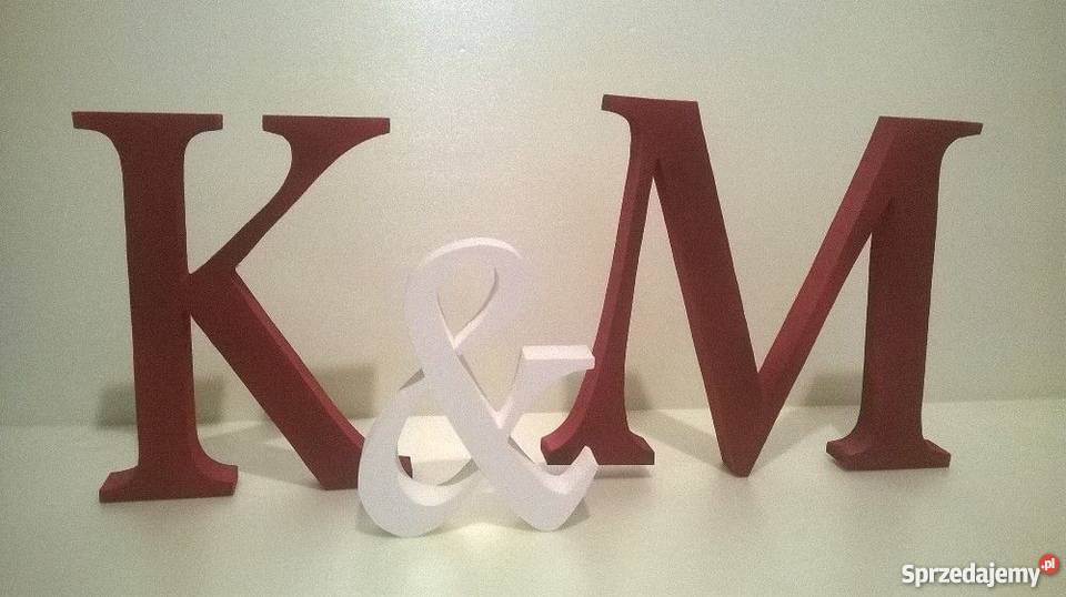 Litery styrodur styropian LITERY INICJAŁY Wrocław