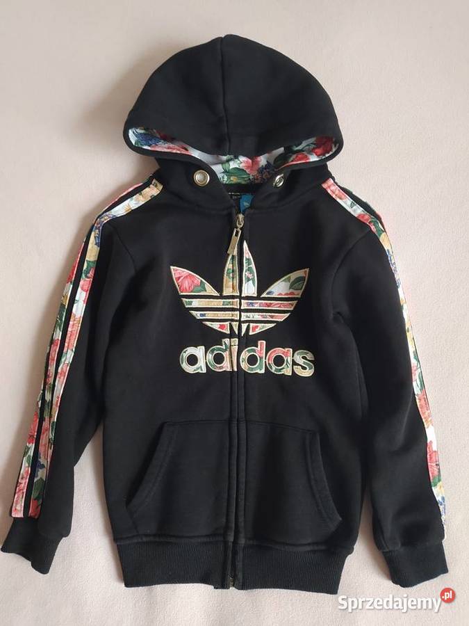 Śliczna bluza Adidas dziewczęca 134140 rozpinana kolorowy Bluzy podkarpackie Rzeszów