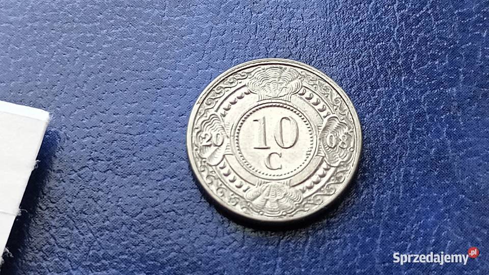 Stare monety 10 cent 2008 Antyle Holenderskie Numizmatyka Lesko
