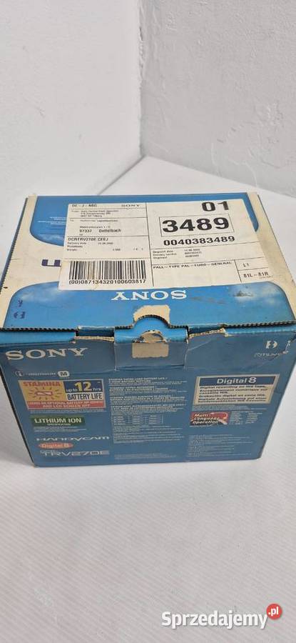 Kamera Sony Handycam DCRTRV270E Zestaw BOX Aparaty Biłgoraj