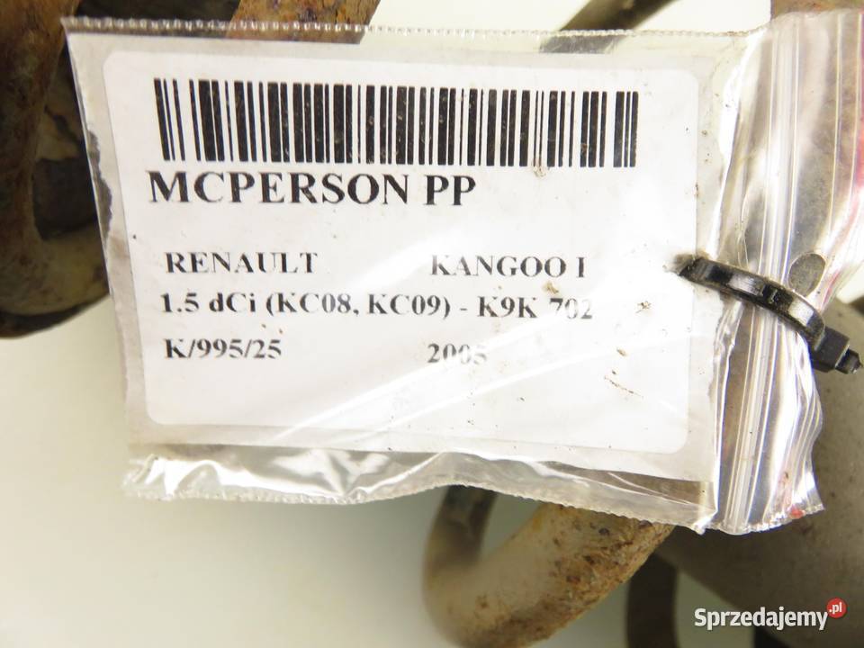 MCPERSON PRAWY PRZEDNI RENAULT KANGOO I 15 dCi Amortyzatory sprzedam