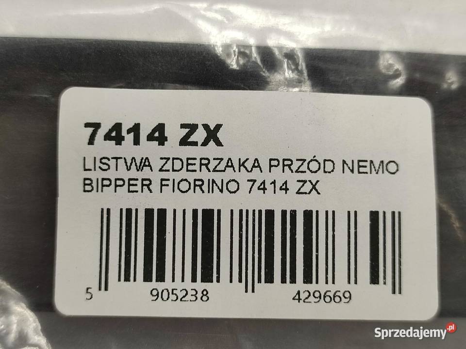 LISTWA ZDERZAKA PRZÓD NEMO BIPPER FIORINO 7414ZX