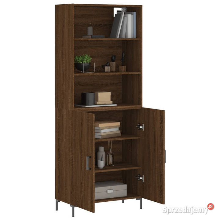 Witrynka brązowy dąb 695x34x180 materiał Warszawa