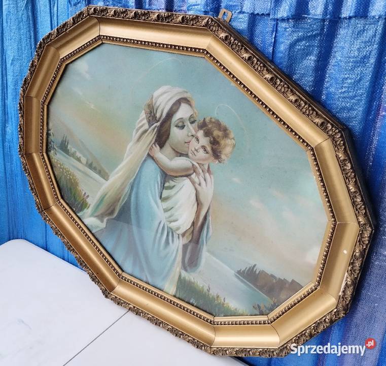 Stary Obraz Religijny Malowany Obrazki i obrazy Cieszyn