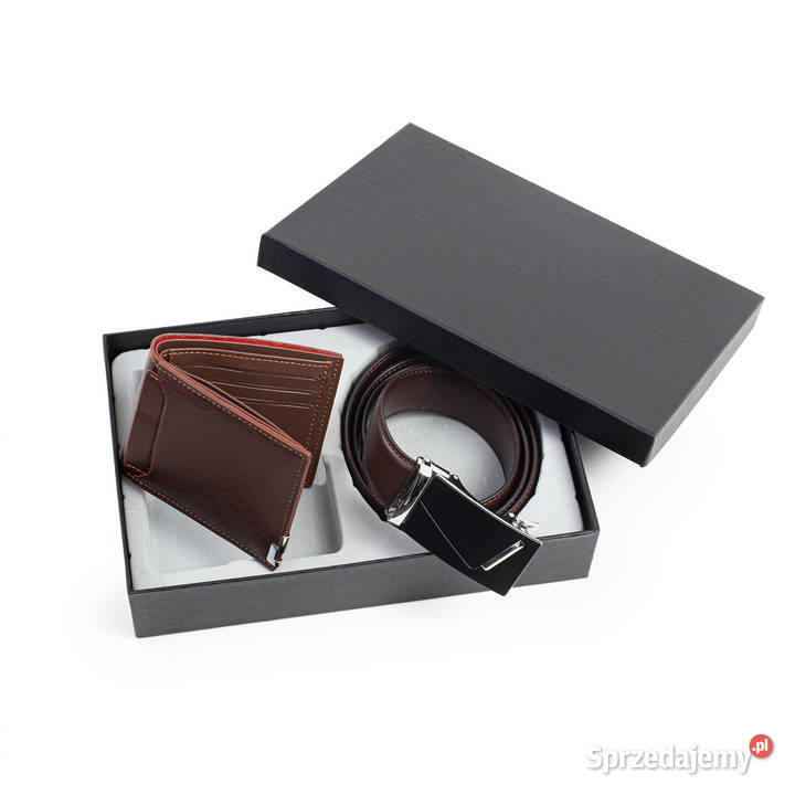 Pasek i portfel na prezent chłopaka elegancki