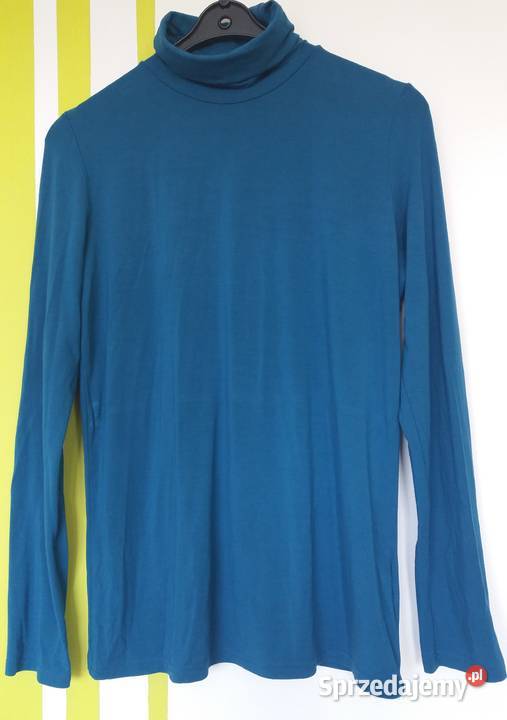 M4042 Turkusowy cienki golf Blue Motion Swetry i golfy Gliwice