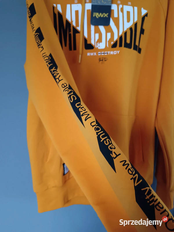 Bluza Kangurek męski żółty musztardowy nowy Krosno sprzedam