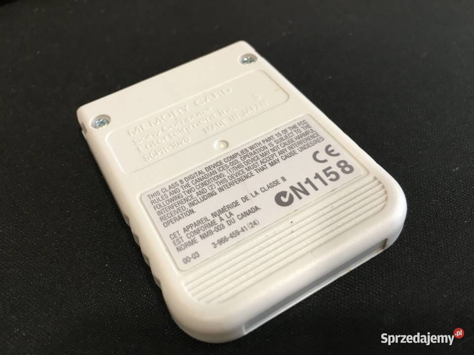 Oryginalny SONY Play Station MEMORY CARD Szczecinek