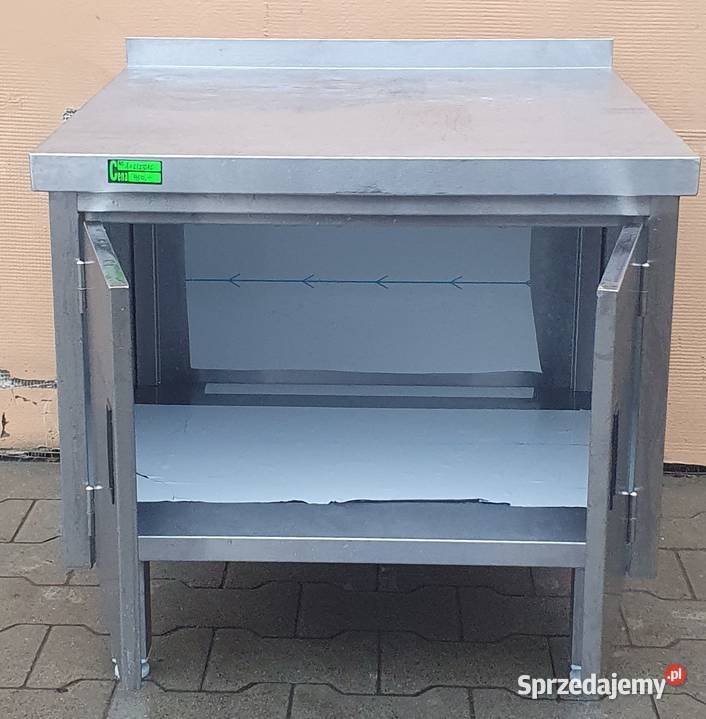 Stół z szafką dwudrzwiową z nierdzewki 1162316 Warszawa