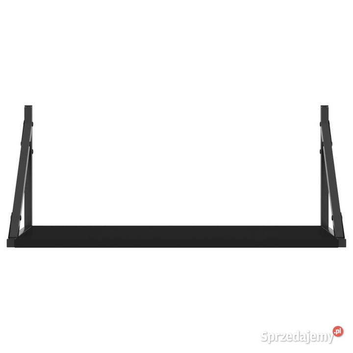 Półki ścienne 2 czarne 60x25x255 WM836333 Warszawa