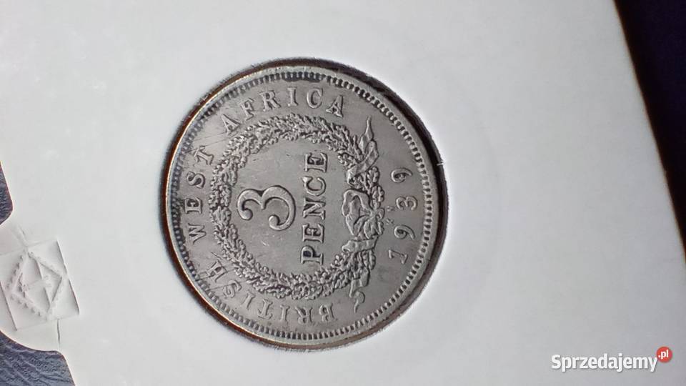 Stare monety 3 pens 1939 Brytyjska Afryka Lesko sprzedam