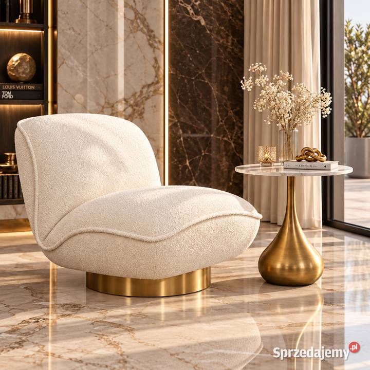 Stolik kawowy glamour Avelia 50x50x53 biały małopolskie Golkowice sprzedam