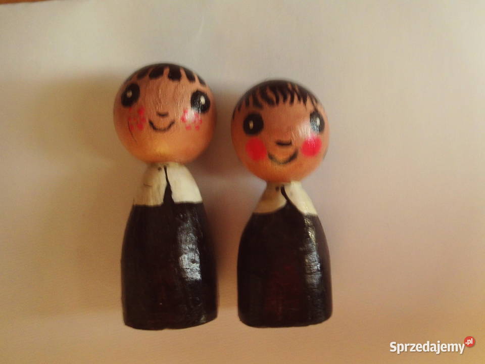 Jacek i Agatka Drewniane figurki Kalisz