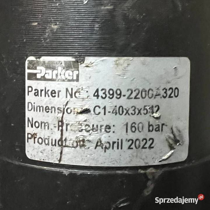 Parker 43992200A320 Siłownik hydrauliczny 160 Poznań