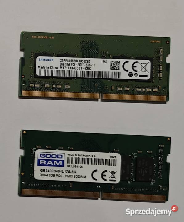 DDR4 SDRAM 8GB do laptopa Samsung Goodram Micron SAMSUNG mazowieckie