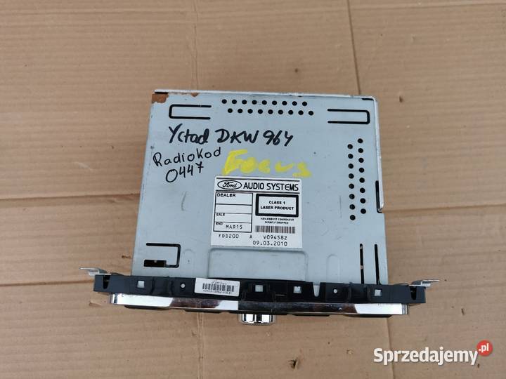 Radio 6000 cd ford focus mk2 lift 0408 Wyposażenie wnętrza wielkopolskie Sieraków