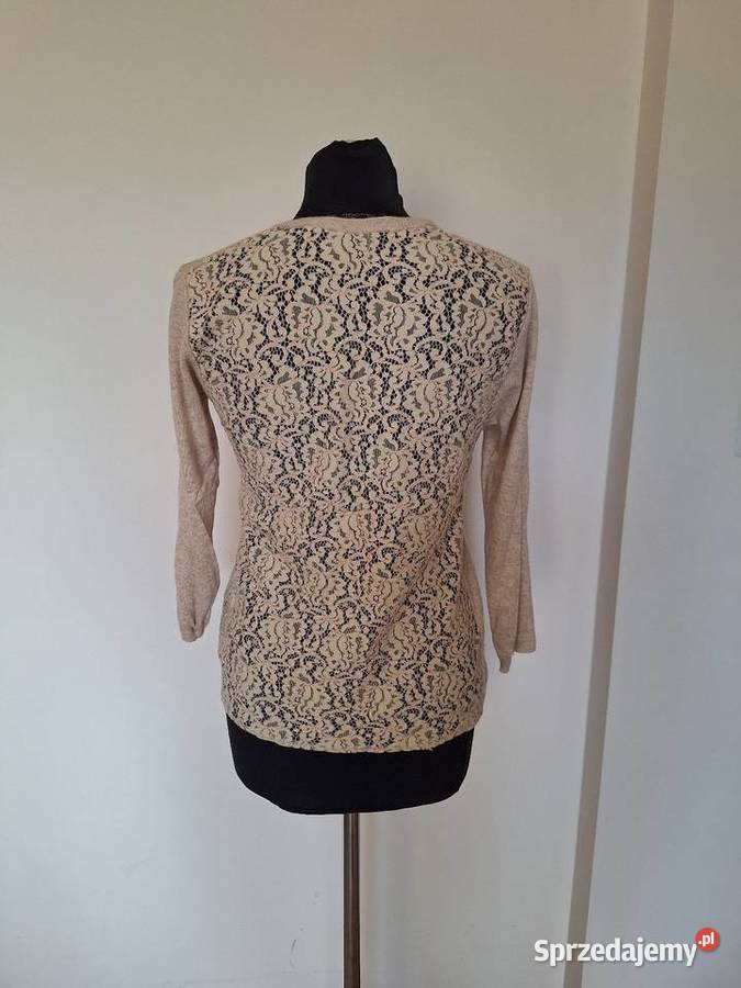 Piękny pastelowy delikatny sweter Zara 38 miły Kraków