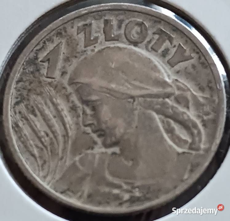 1 Złoty Żniwiarka 1925 r z kropkąmennica