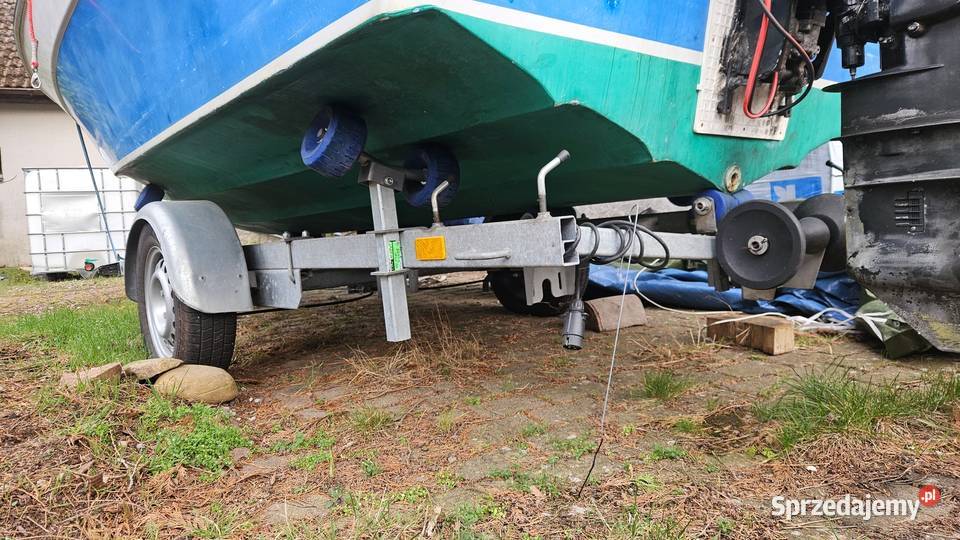 Łódź motorowa z przyczepą sprzedam
