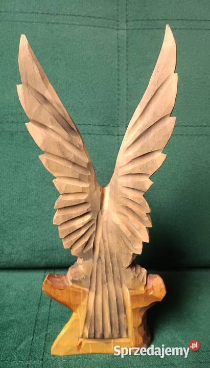 Drewniany orzeł figurka rzeźba Zbylitowska Góra
