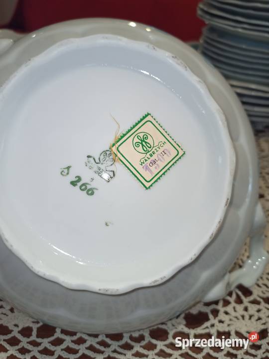 Serwis obiadowy PRL Wałbrzych Porcelana i szkło Gorlice