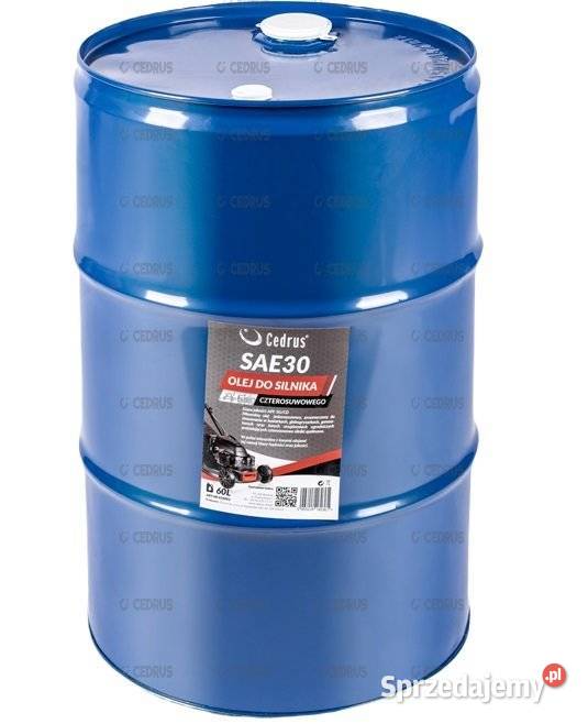 OLEJ SILNIKOWY CEDRUS SAE30 BECZKA 60L DO Opalenica sprzedam
