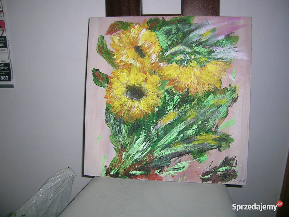 Słoneczniki obraz olejny Czarna