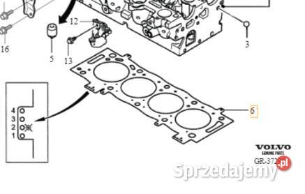 VOLVO C30 S40 V50 S80 V70 oryginalna uszczelka Gadgety motoryzacyjne dolnośląskie Bielany Wrocławskie