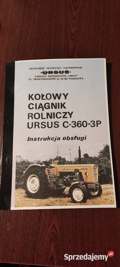 Instrukcja obsługi Ursus C360 3p Perkins ad3152 sprzedam