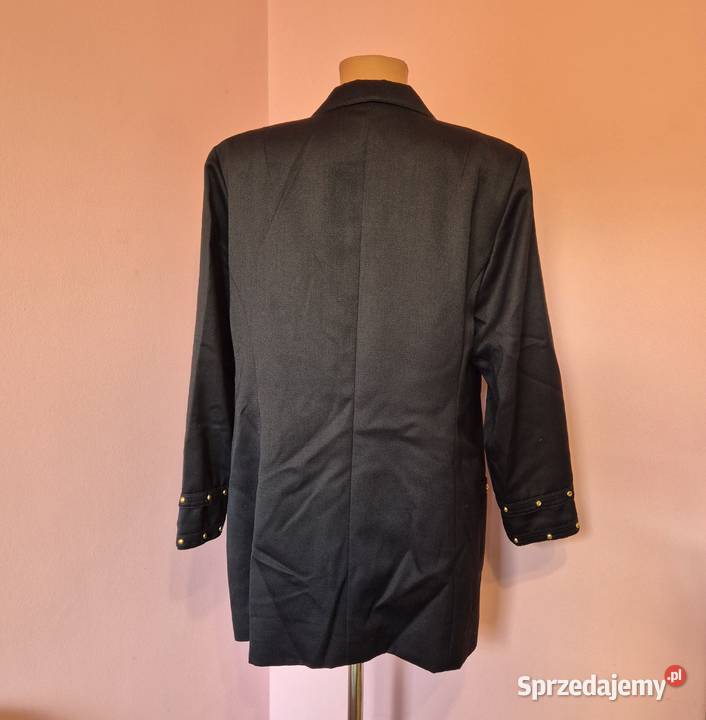 Czarny żakiet damski vintage czarny Brzesko