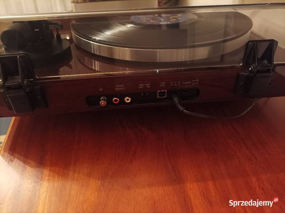 Gramofon Thomas TD 202 fornir Orzech POŁYSK Gramofony Węgorzewo sprzedam