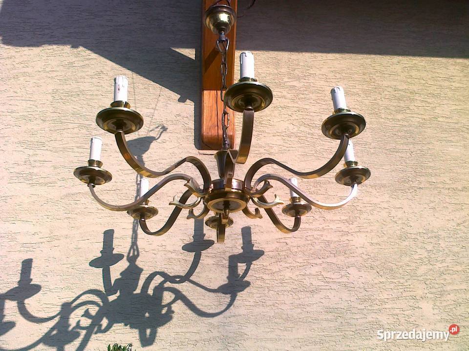 Żyrandol świeczkowy stylowy lampa sufitowa mazowieckie Garwolin sprzedam