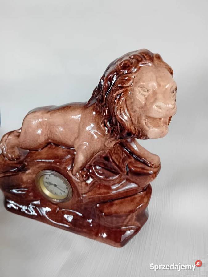 Porcelanowy Niemiecki zegar Kominkowy Elbląg sprzedam