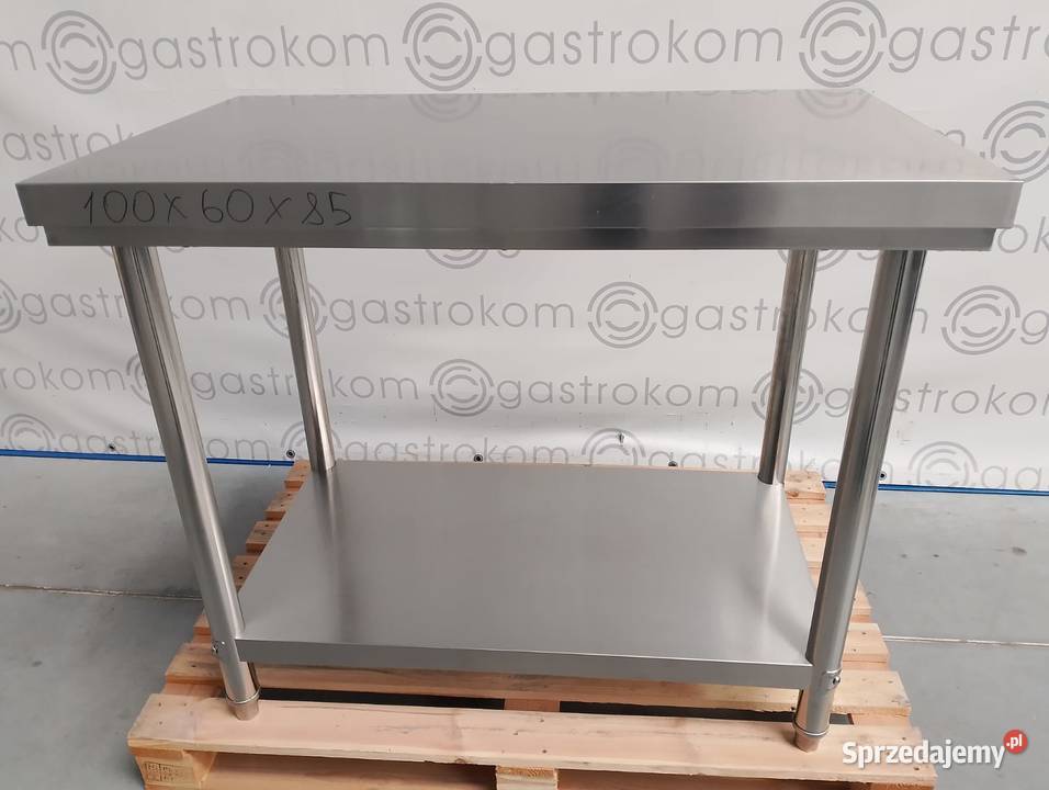 Stół centralny skręcany z półką 1000x600x850 Wrocław