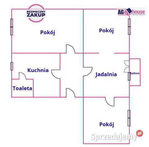 Mieszkanie Pruszcz Gdański Grunwaldzka 86m2 4 6976zł/m2