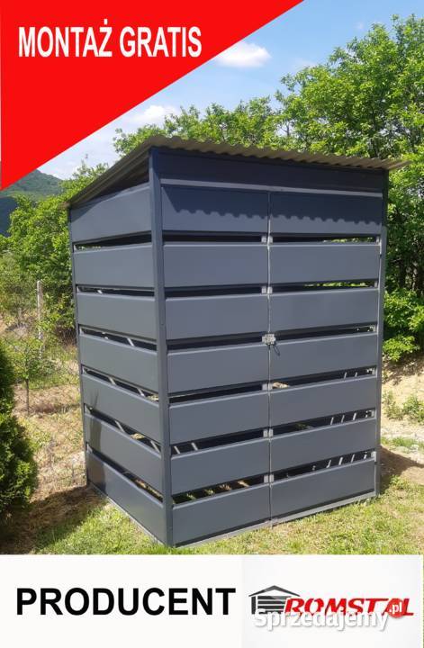 Garaż Blaszany WIATA ŚMIETNIKOWA Wiatka Romstal Kraków