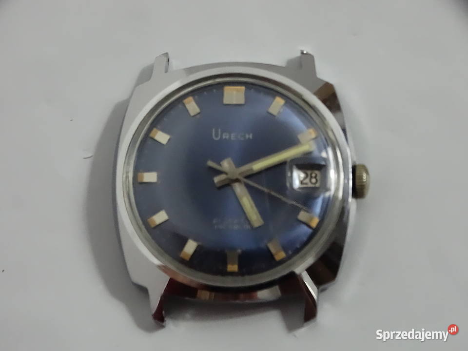 Unikalny Vintage Zegarek URECH z Niebieską lubelskie Biłgoraj