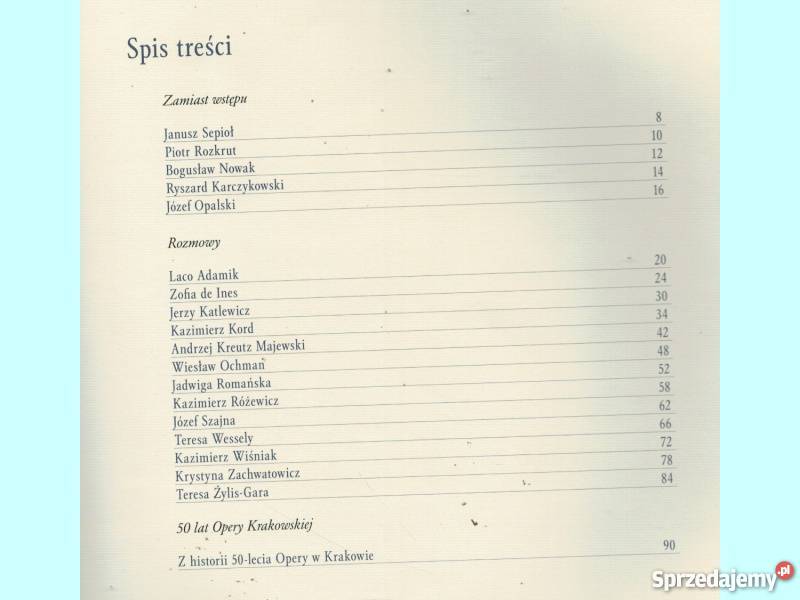 50LECIE OPERY KRAKOWSKIEJ Z DZIEJÓW TEATRU FA