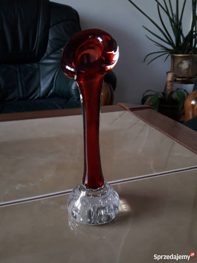 Szklany wazonik Aseda Szwecja lubelskie Janów Lubelski