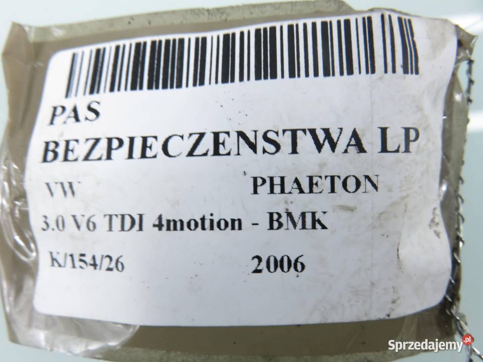 PAS LEWY PRZEDNI VW PHAETON 3D1857705J Motoryzacja