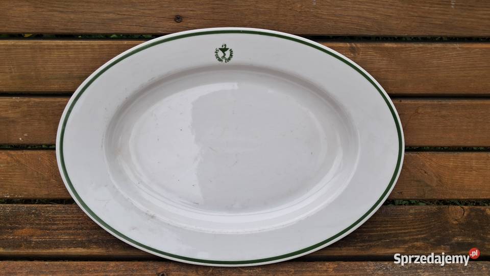 Stary biały półmisek Służba Zdrowia Lubiana PRL Świecie sprzedam