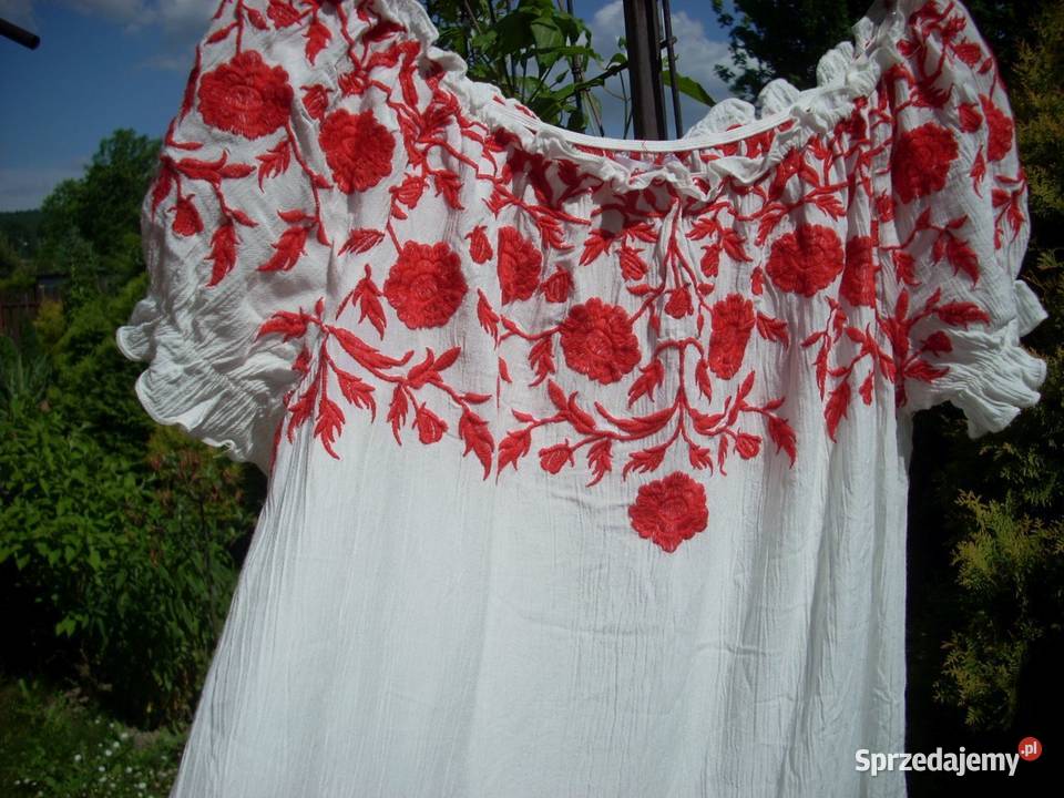 Koszula Haftowana Hiszpanka Luźna NOWA 40 42 małopolskie Nowy Sącz