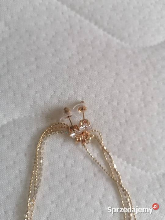 Kolczyki i potrójny łańcuszek Gdańsk