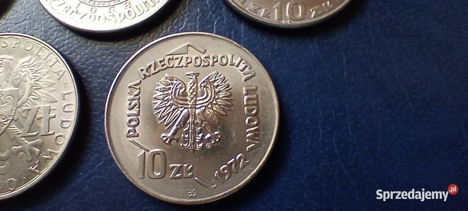 Stare monety 10 złotych 7 monet PRL Polska Lesko