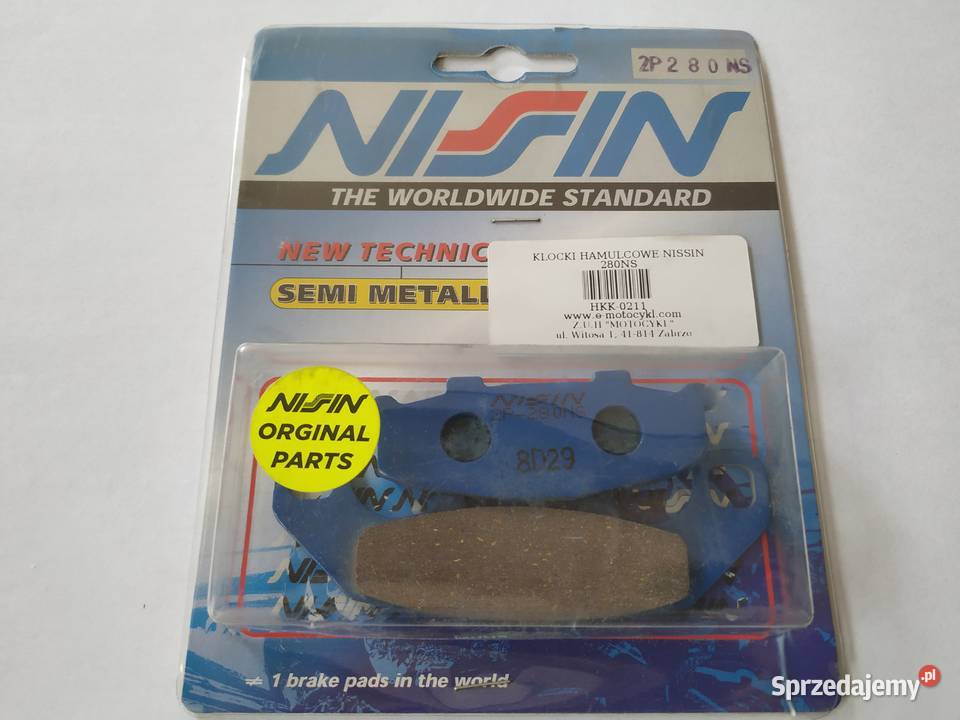 KLOCKI HAMULCOWE NISSIN 280NS GPX 400 GPz 500 ZR Zabrze sprzedam