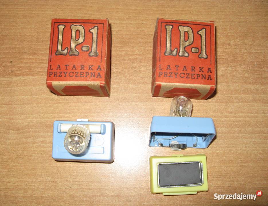 Latarka przyczepna LP1 z PRL Dąbrowa Górnicza