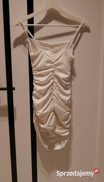 Shein śliczna biała obcisła sukienka 34 XS Wrocław