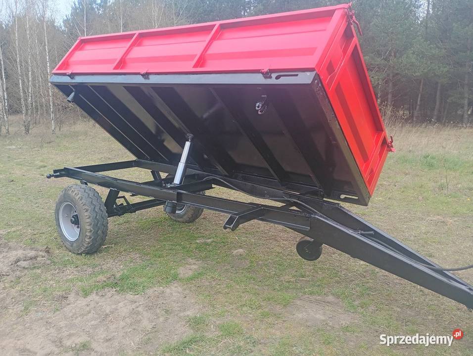 Przyczepa jednoosiowa wywrotka 3strony nieuszkodzony Radom